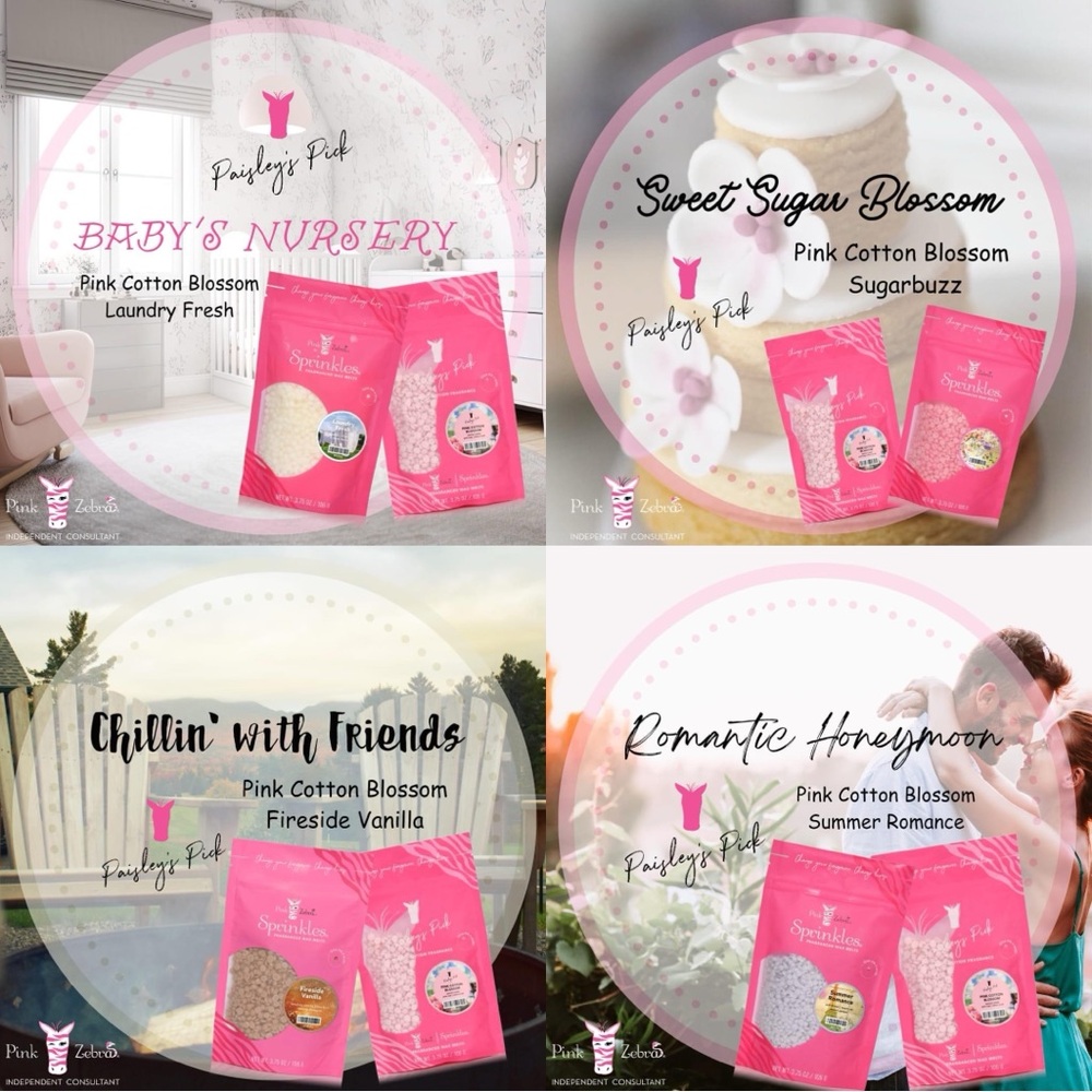 4 Pink Zebra Blends